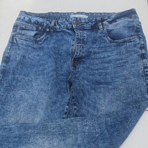 Slim Straight Men's Jeans in Washed Blue
